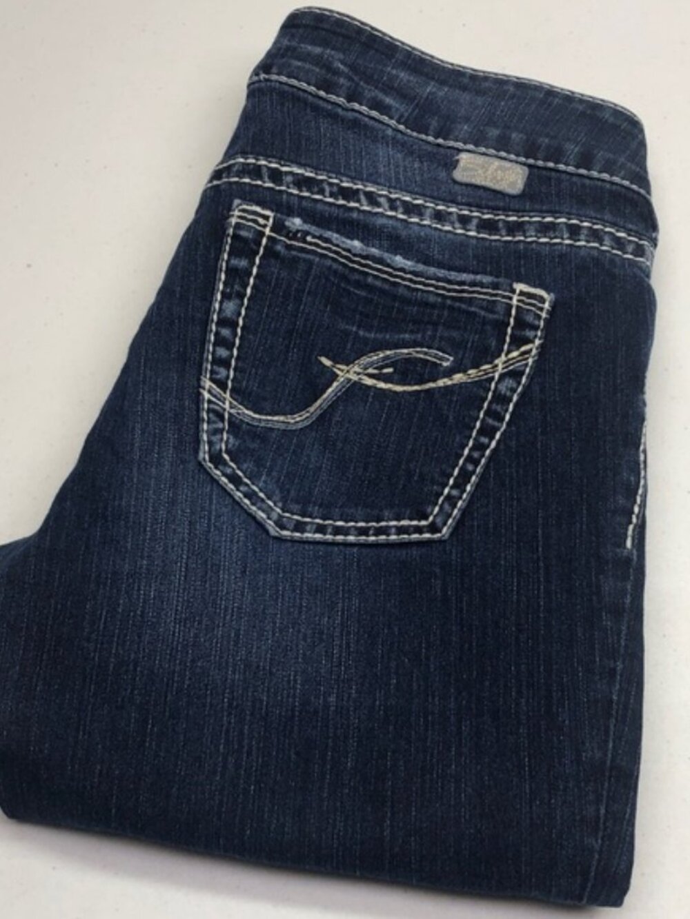 RETRO SILVER SUKI CAPRI JEANS 29x26 ⭐️